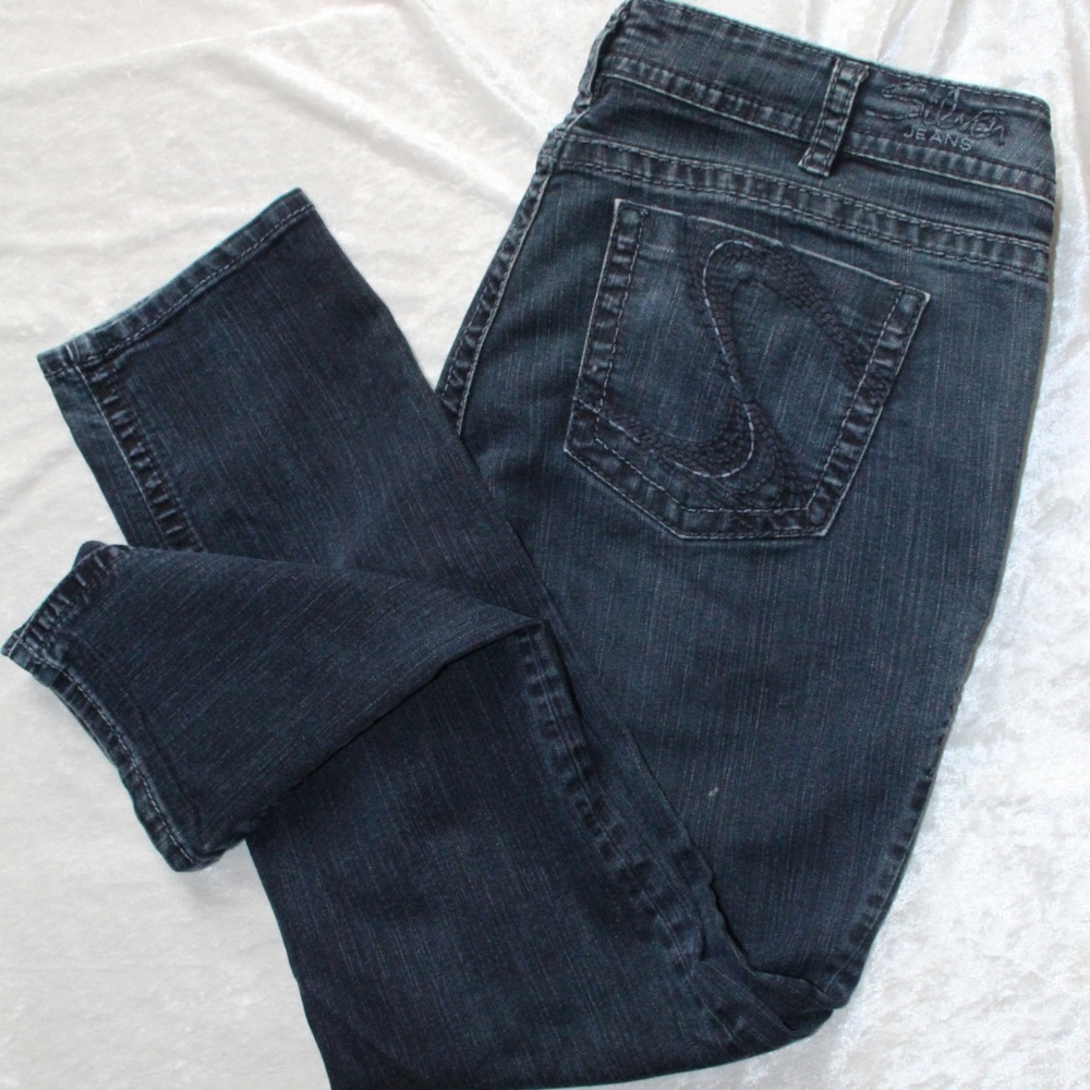 Silver Jeans Suki Slim in Dark Wash 20w/30 Plus